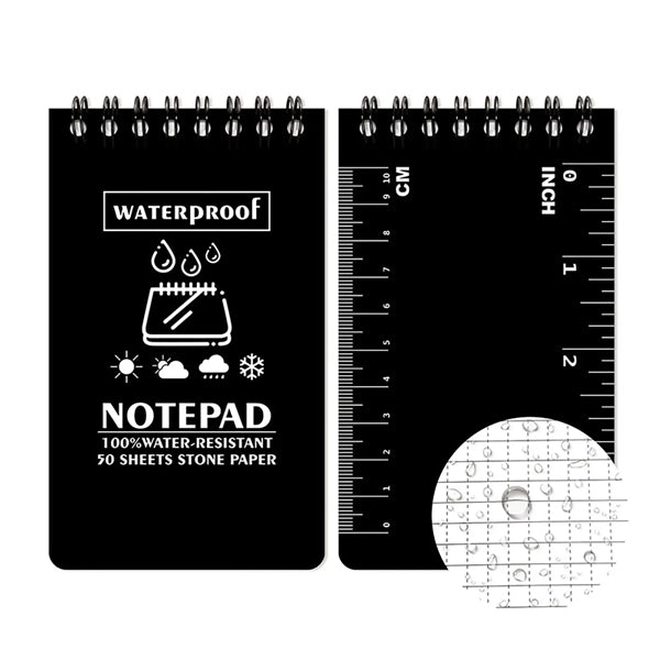 In Rain Waterproof Pocket Police Spiral Notepad