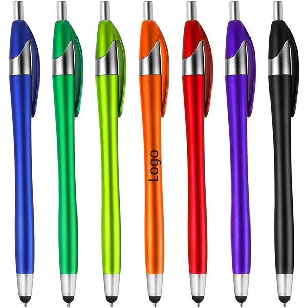 2 In 1 Touch Screen Plastic Ballpoint Pen