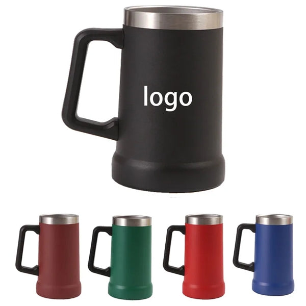 24 Oz. Large Capacity Stainless Steel Insulated Beer Mug