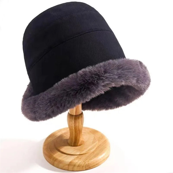 Fleece Plush Fisherman Hat