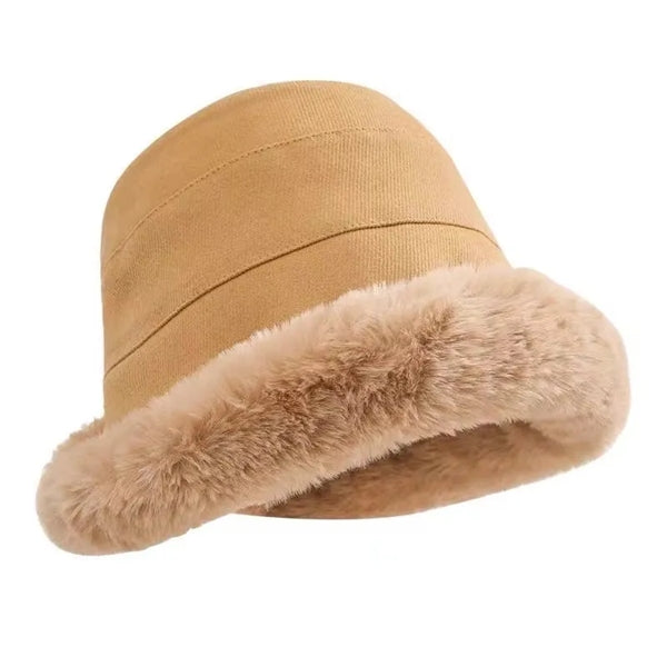 Fleece Plush Fisherman Hat