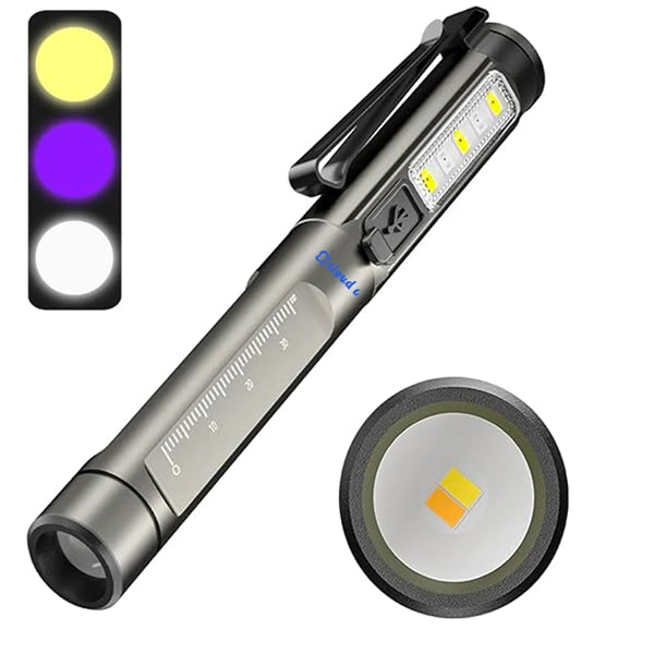 Led Rechargable Pen Lights With Pupil Gauge