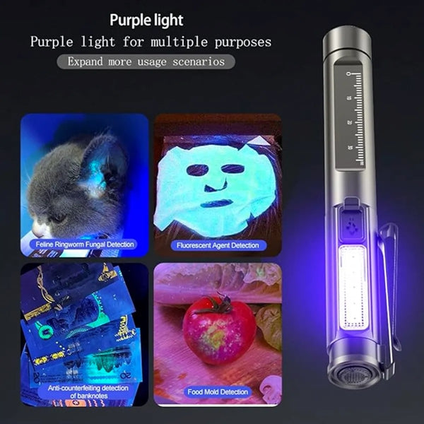 Led Rechargable Pen Lights With Pupil Gauge