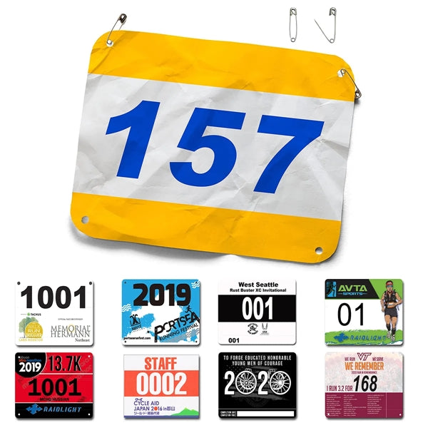 Full Color Printed Race Numbers