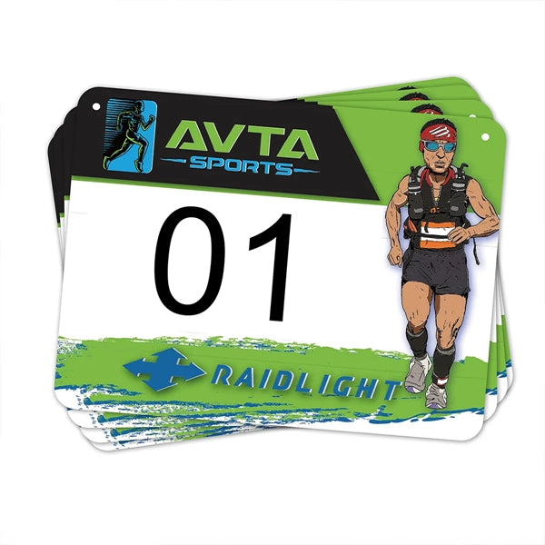 Full Color Printed Race Numbers
