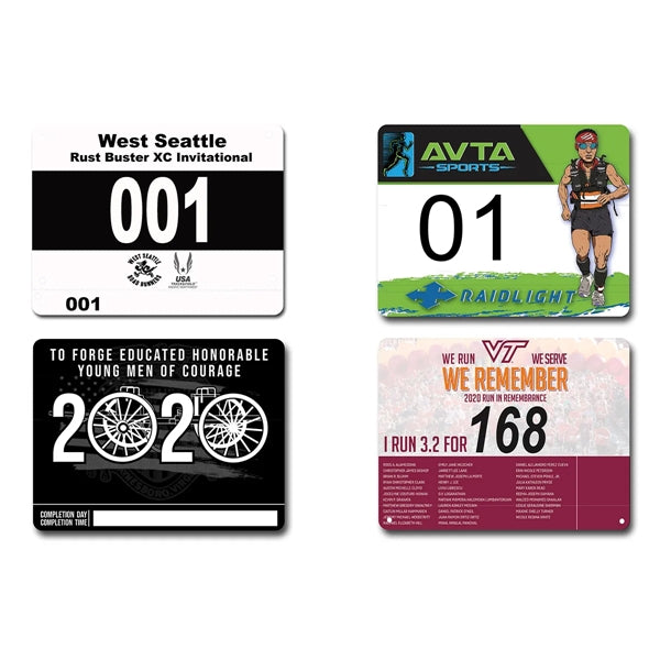 Full Color Printed Race Numbers