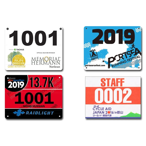 Full Color Printed Race Numbers