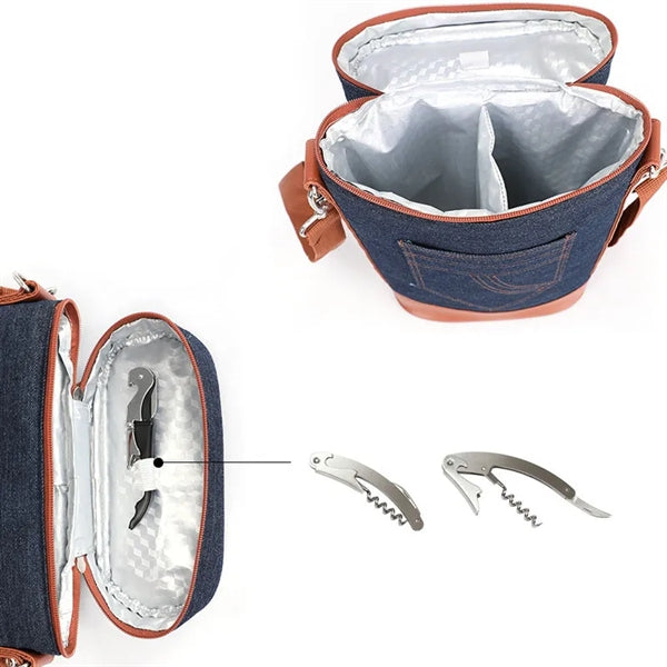 Wine Cooling Bag Two Bottle