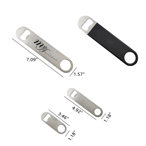 Metal Bottle Opener Custom Paddle Flat Beer Bar Blade