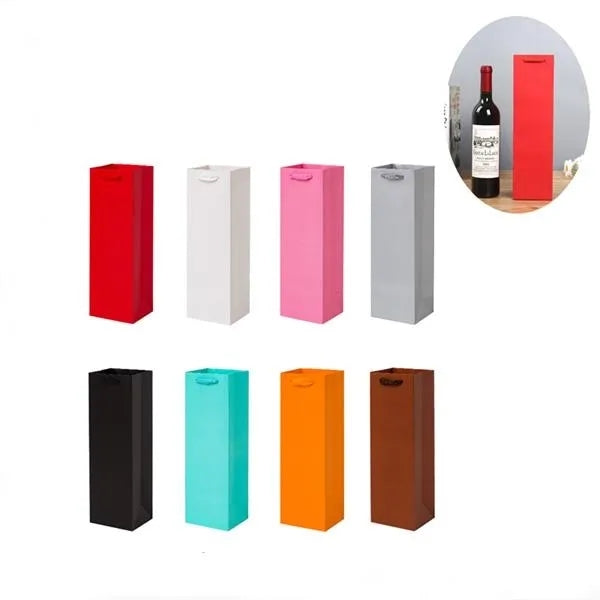 Kraft Paper Wine Tote Gift Bag