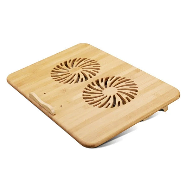 Eco-friendly Bamboo Wood Laptop Holder Cooling Stand