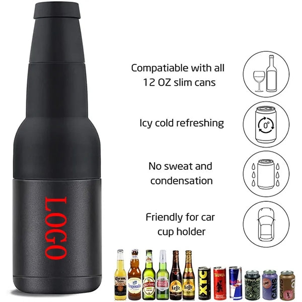 4 in 1 Beer Bottle Insulator Can Cooler-12oz