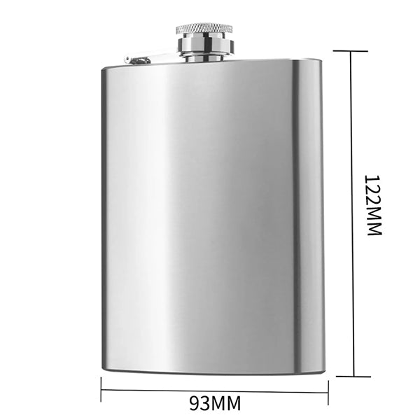 8 Ounce Stainless Steel Hip Flask