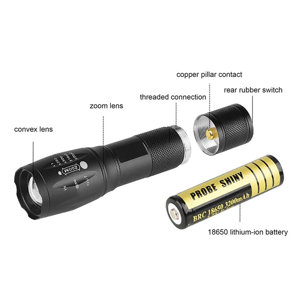 Compact Aluminum LED Flashlight