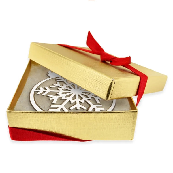 White Wood Snowflake Ornament