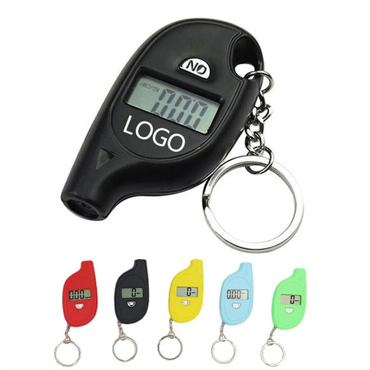 Mini Tire Pressure Gauge Digital Lcd Display With Keychain