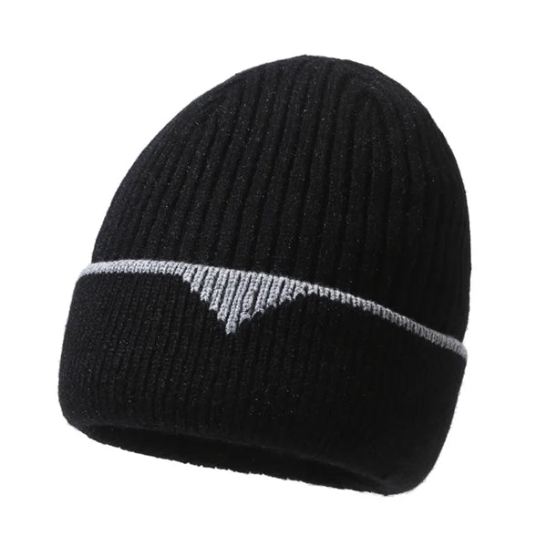Premium Cuffed Rib-Knit Winter Beanie with Custom Embroidery