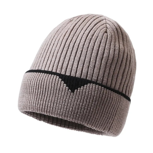 Premium Cuffed Rib-Knit Winter Beanie with Custom Embroidery