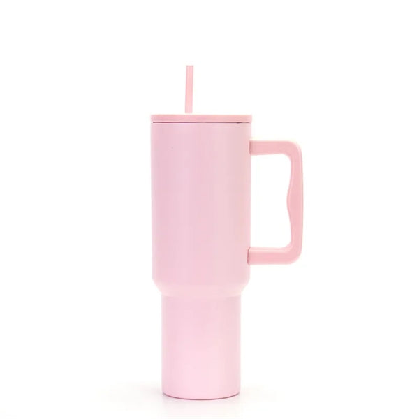 40 oz Tumbler with Handle and Straw Lid
