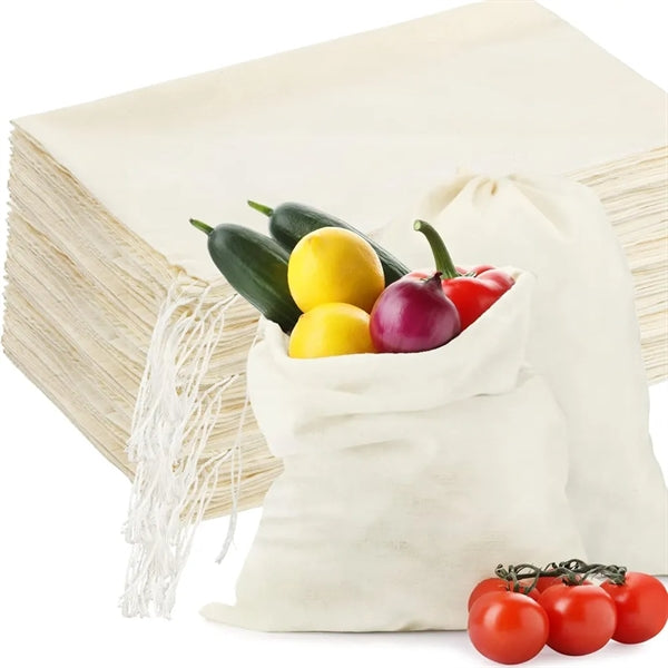 Drawstring Backpack Rope Bag Christmas Canvas Shopping Tote
