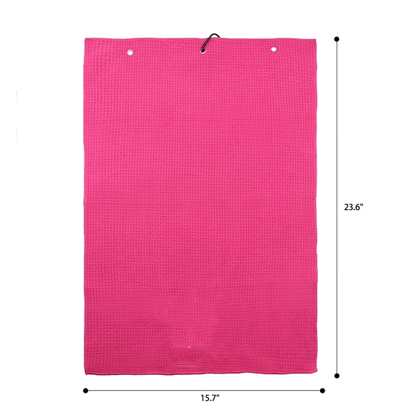 Quick Dry Microfiber Golf Towel W/Metal Carabiner
