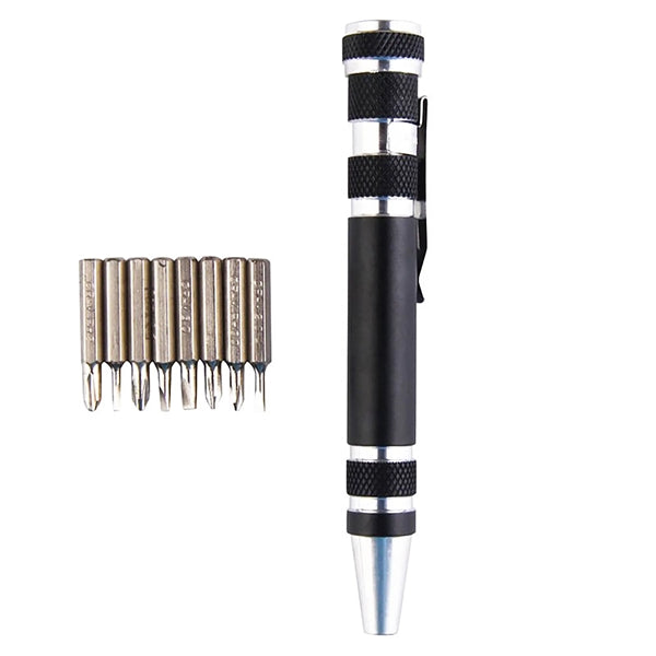8 IN 1 Aluminum Pen Style Tool Kit