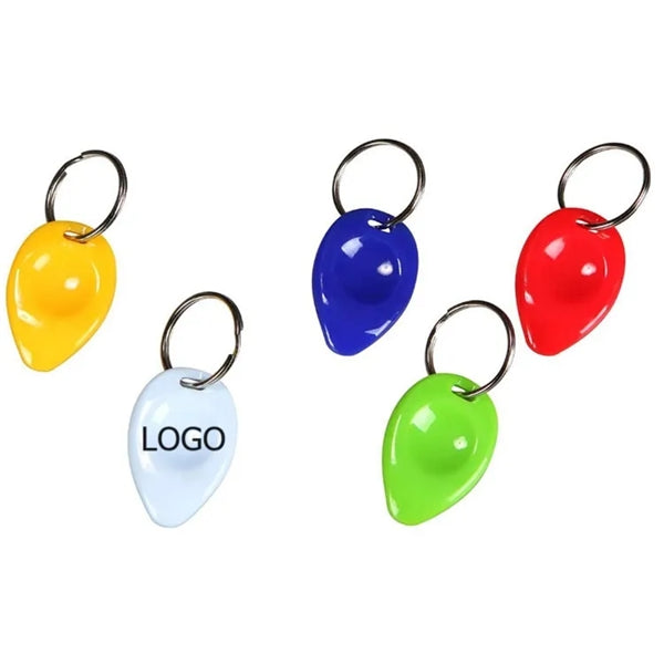 Plastic lottery scratcher keychain