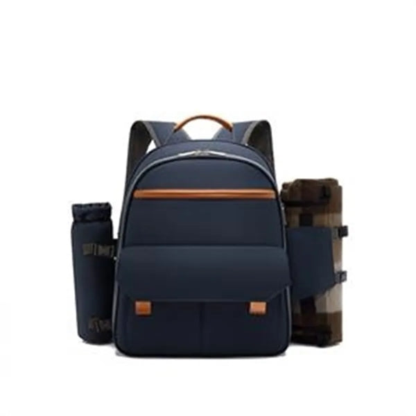 Picnic Backpack Set for 4 Persons with Bottle/Wine/Cutlery