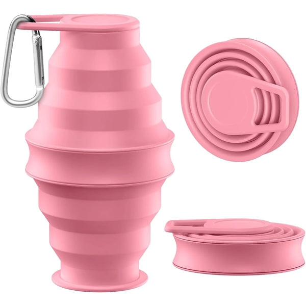 Collapsible Water Bottle with Carabiner