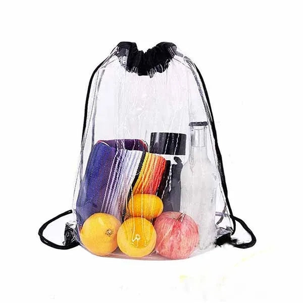 Clear Drawstring Bag