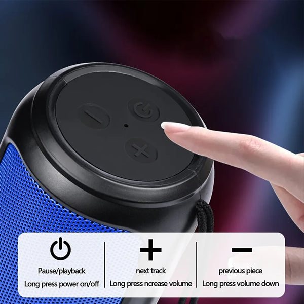 Palm-Sized Can-Shaped Stereo Wireless Blue-Tooth Speaker