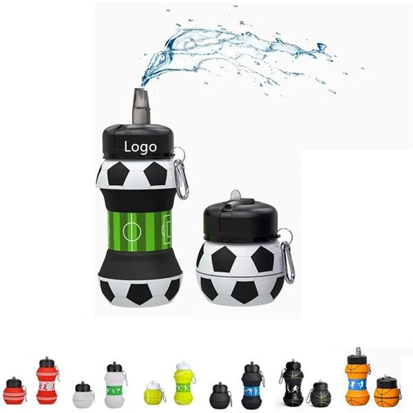 Collapsible Ball Shaped Drinking Cup Sports Water Bottle