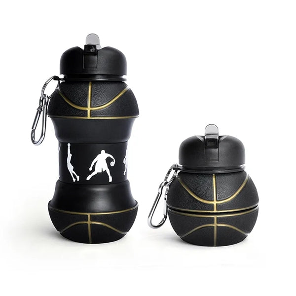 Collapsible Ball Shaped Drinking Cup Sports Water Bottle