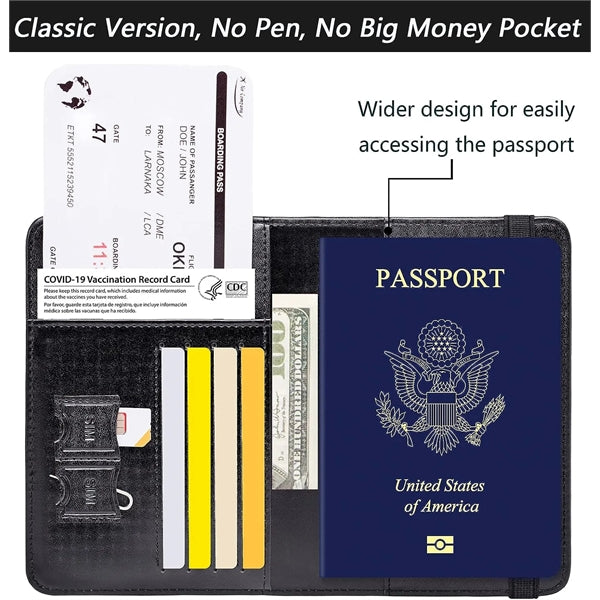 RFID Blocking Passport Holder