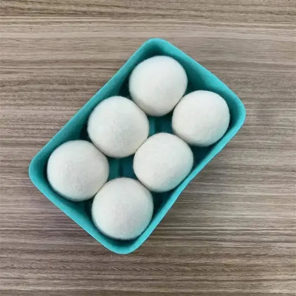 Wool Dryer Balles for Laundry with Box Felt Bin Storage