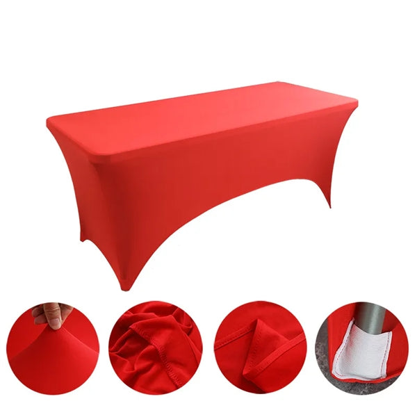 Premium Stretch Table Cover 6ft 3-Sided (Dye-Sublimated)
