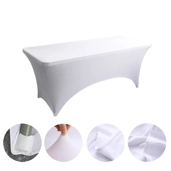 Premium Stretch Table Cover 6ft 3-Sided (Dye-Sublimated)