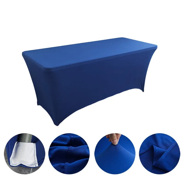 Premium Stretch Table Cover 6ft 3-Sided (Dye-Sublimated)