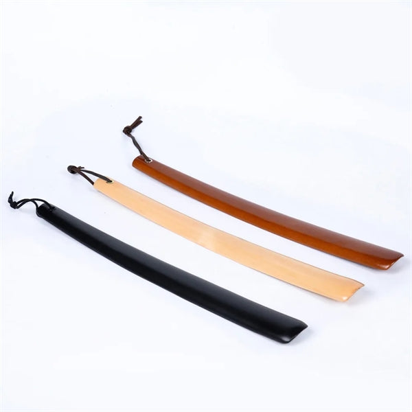 Pure solid wood shoehorn that can be easily operated
