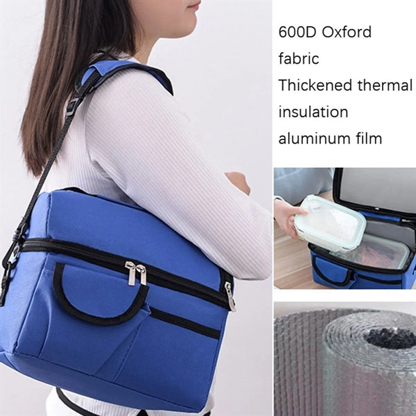 Oxford Cooler Tote Bag w/ Shoulder Strap
