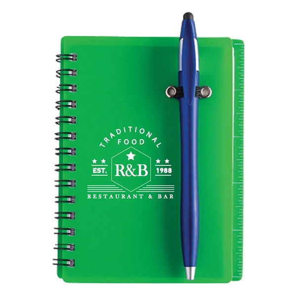 Jothaven 4.15 x 5.5 Translucent Plastic Spiral Journal with