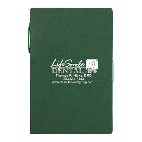 Write-Mate 4 x 6 Cardboard Memo Book with Pen - Unlined