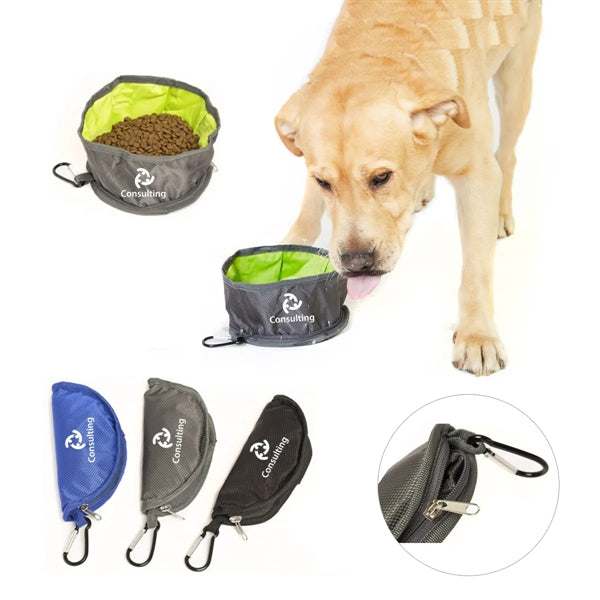 Oxford Folding Pet Travel Bowl