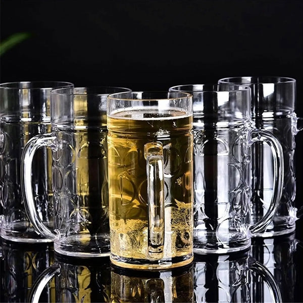 32OZ Clear Plastic Beer Mugs
