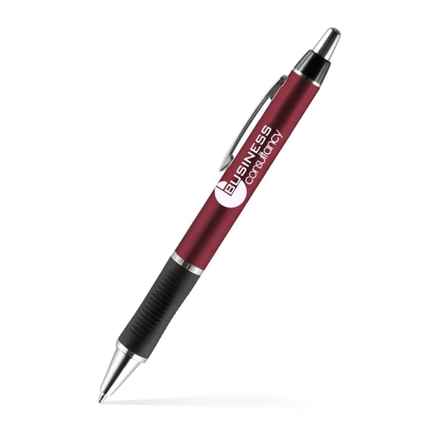 Barton Click Pen - Silver Accents