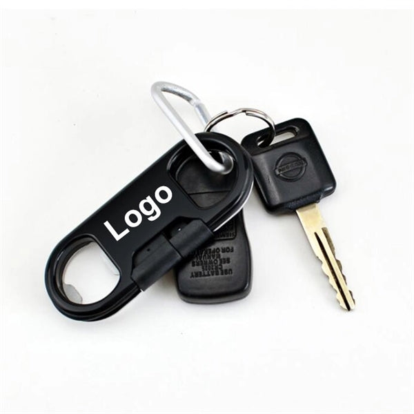 Bottle Opener Charging Cable Keychain