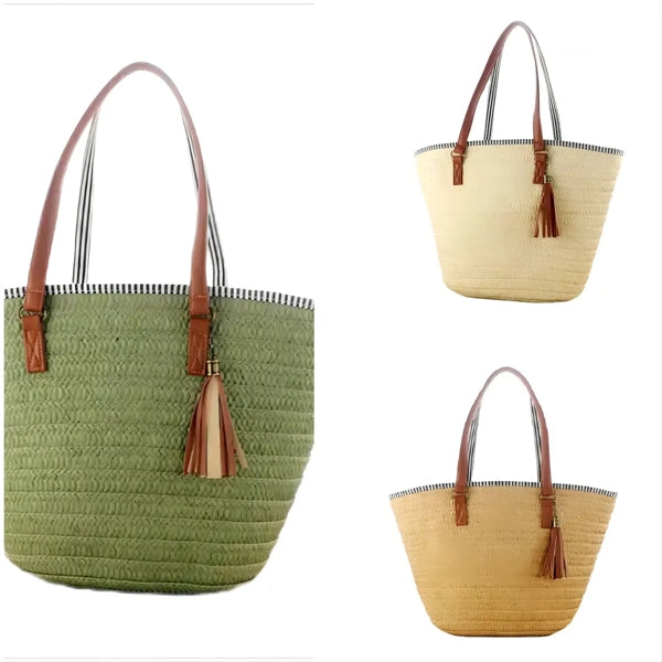 Straw Woven Tote Beach Shoulder Bag