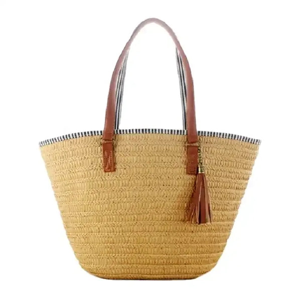 Straw Woven Tote Beach Shoulder Bag