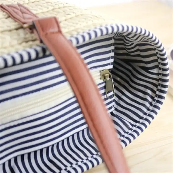 Straw Woven Tote Beach Shoulder Bag