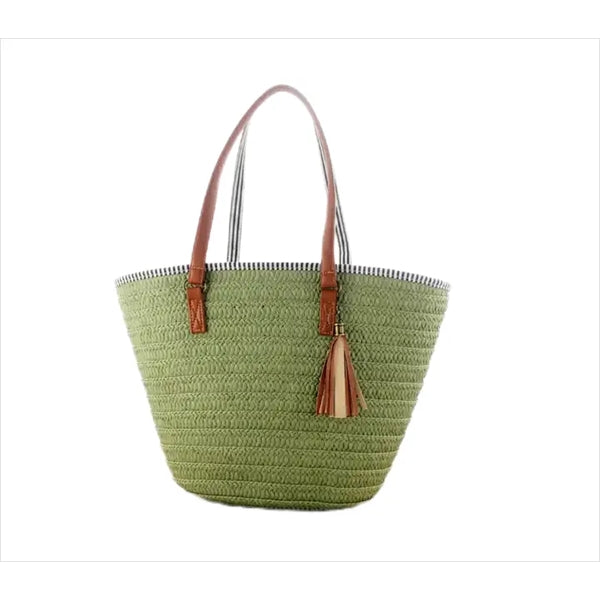 Straw Woven Tote Beach Shoulder Bag